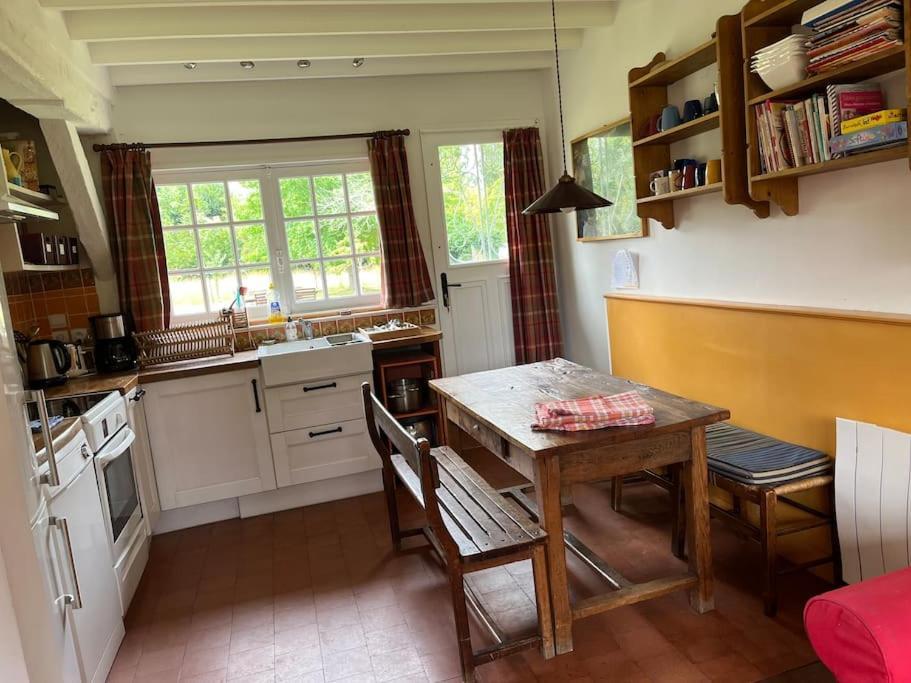 Le Colombage, Jolie Longere Pres De Giverny Eure Hardencourt-Cocherel Eksteriør billede